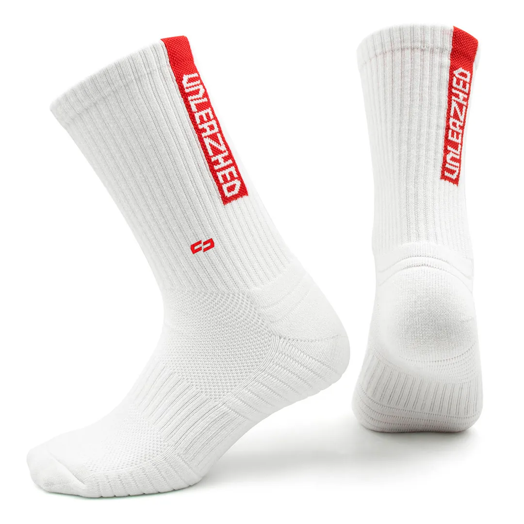 MTB Socks snazy bundle black-white + black-red + white-black + white-red - Unleazhed