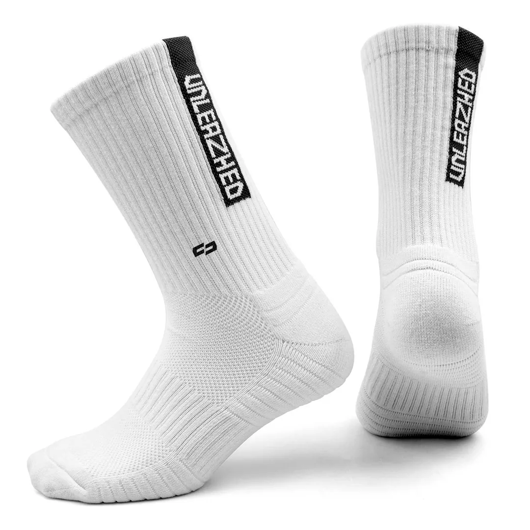 MTB Socks snazy white-black - Unleazhed