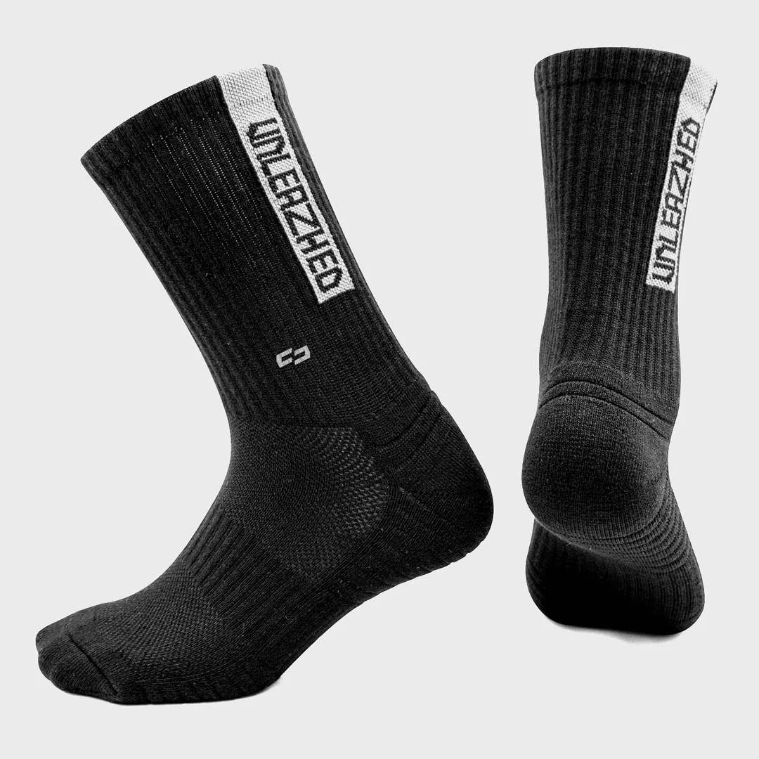 MTB Socks snazy bundle black-white + black-red - Unleazhed