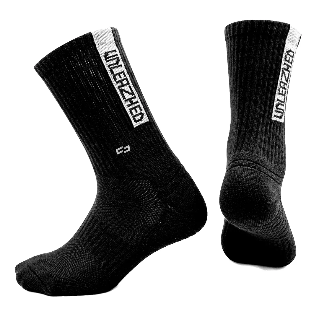 MTB Socks snazy black-white - Unleazhed