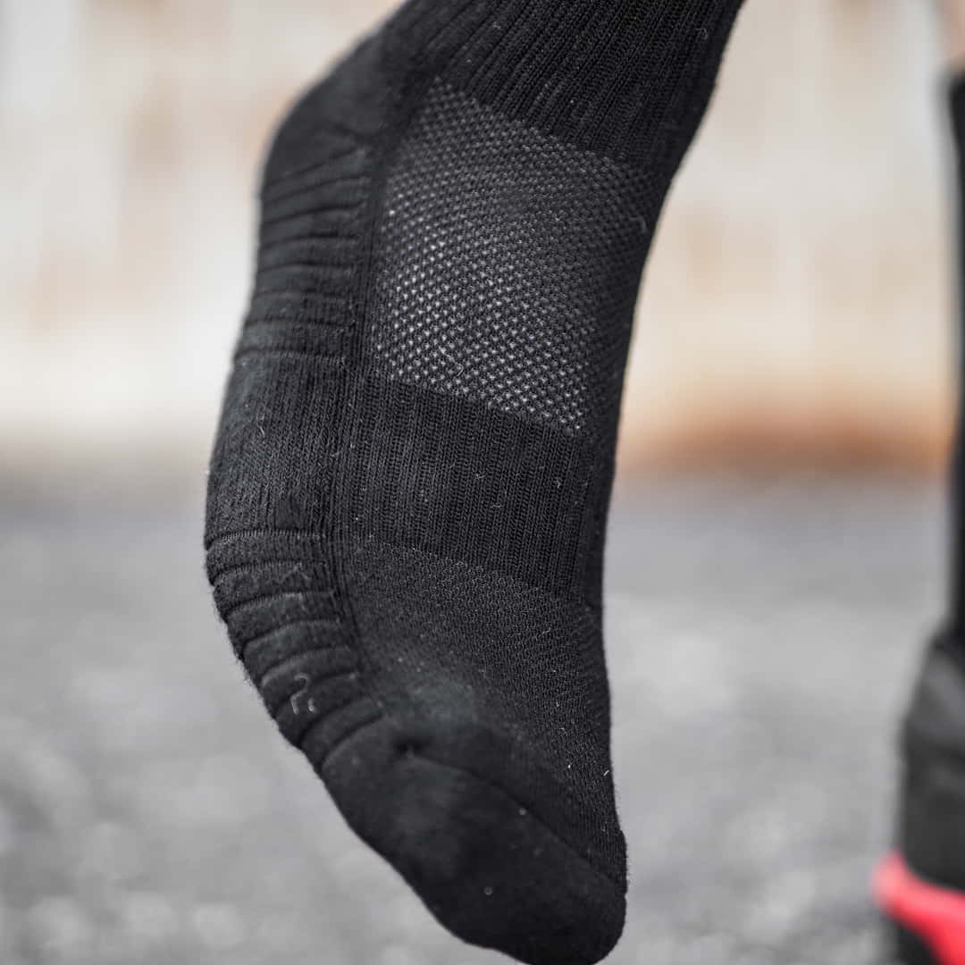 MTB Socks snazy black-red - Unleazhed