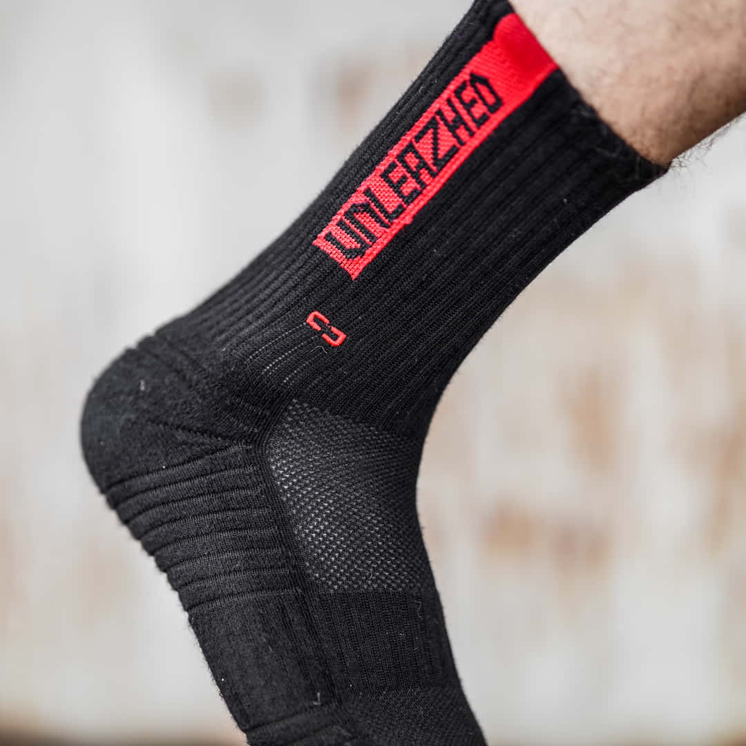 MTB Socks snazy bundle black-white + black-red - Unleazhed